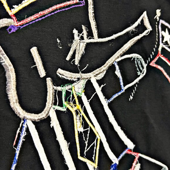 Designers Originals by Jill Rogers Vintage Graphic Shirt GOP 3D Embroidered Tee - Picture 12 of 13